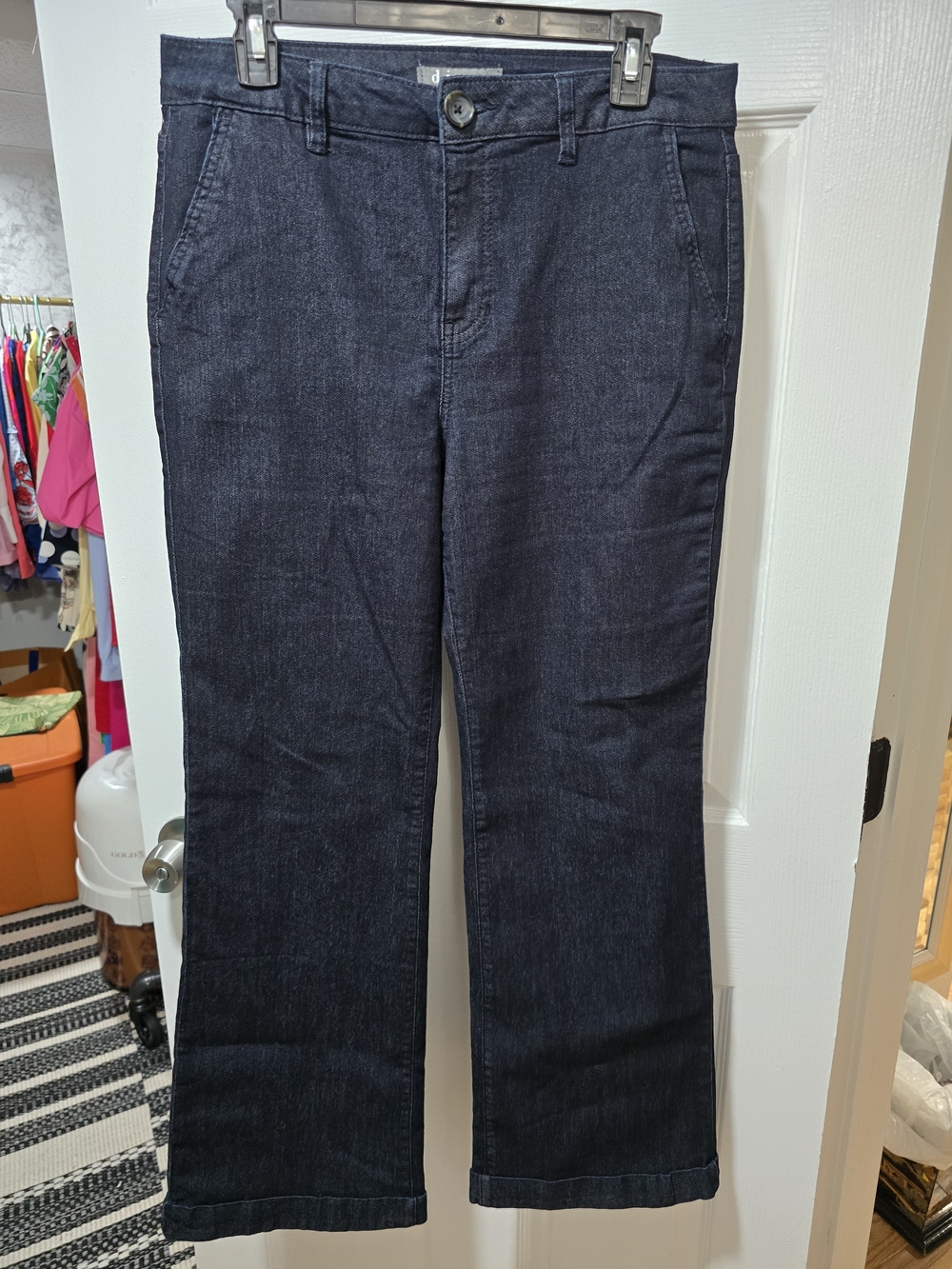 Women's Dark Blue Straight-Leg Jeans